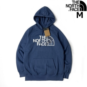 1円～!売切!【正規新品】THE NORTH FACE◆W PRINTED NOV HOODIE プルオーバー パーカー US限定 裏起毛 アウトドア(M)青 迷彩 181130-30