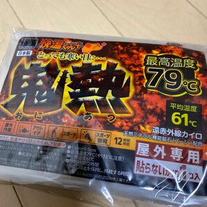 鬼熱　カイロ　貼らない　屋外専用　オカモト 快温くんプラス 使い捨てカイロ　レギュラー (10個入)