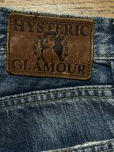 ※HYSTERIC GLAMOUR ヒステリック グラマー 0213AP13 ダメージリペア汚れ加工 セルビッチデニムパンツ インディゴ 日本製 34 　 BJBD.A_画像8