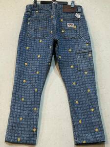 *ICE CREAM ice cream total pattern stretch Denim pants indigo 32 BJBD.A