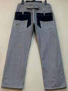 ※JUNYA WATANABE MAN COMME des GARCONS Levi's ジュンヤワタナベコムデギャルソンリーバイス WA-P207ヒッコリーデニム日本製S BJBD.A