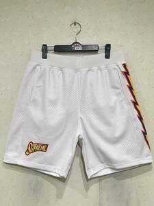 ※Supreme シュプリーム Bolt Basketball Short ハーフ ショート パンツ ホワイト S 　　　　　　 BJBD.A