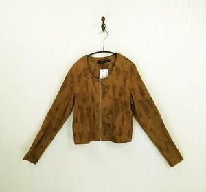 ap3615 0 free shipping new goods SPIRALGIRL Spiral Girl lady's blouson F size Brown tea color scorching tea is lako style long sleeve short 