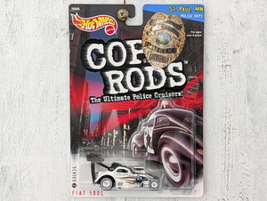 ◎COP RODS◎フィアット チンクェチェント ポリス FIAT 500C POLICE リアルライダー◎HOT WHEELS ホットウィール