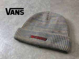 VANS●オールドロゴ ワッペン刺繍 ニット帽 スケーター キャップ ビーニー●バンズ