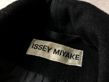 ヴィンテージ●ISSEY MIYAKE●変形ワイド スリーブ ウールデザイン ロング コート●イッセイミヤケ_画像8