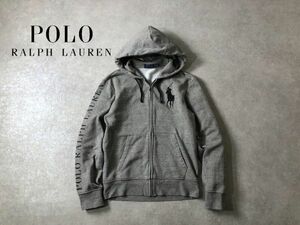 POLO RALPH LAUREN●ビッグポニー スリーブロゴプリント スウェット パーカー●ポロ ラルフローレン