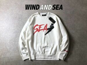 新品・定価1.6万●WINDANDSEA●幽遊白書コラボ●浦飯幽助 x 戸愚呂兄弟 スウェット トレーナー●ウィンダンシー●ホワイト