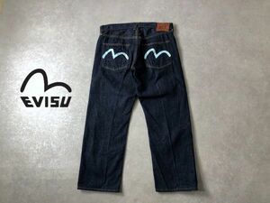 状態良好●EVISU●No.2●w36・Lot２００0Z ヴィンテージ レプリカ カモメ赤耳デニム パンツ●エヴィス●3