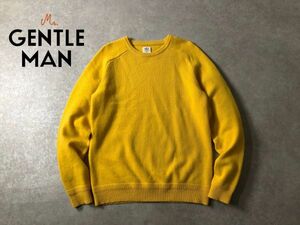 定価1.7万●MISTER GENTLEMAN●ヴィヴィッドカラー ウール ニット セーター●ミスタージェントルマン●イエロー