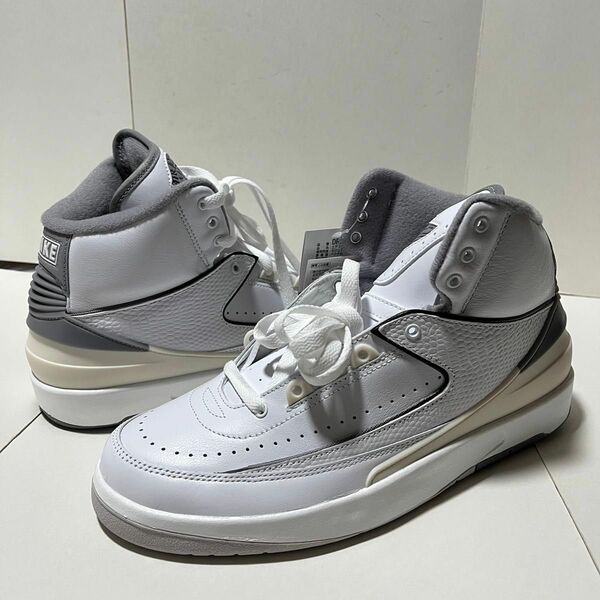 Nike Air Jordan 2 White and Cement Grey ナイキ エアジョーダン2 ホワイト 26cm