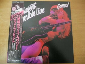 W2-231＜帯付2枚組LP/美品＞テッド・ニュージェント / 絶叫のライブ・ゴンゾー