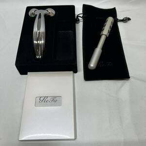 MTG ReFa CARAT RAY FACE リファ カラット レイ フェイス RF-RF2121B 美顔ローラー ゲルマニウムローラー　2点セット