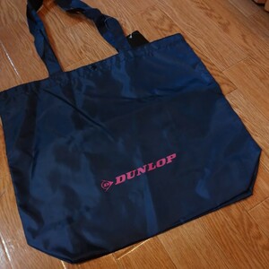 DUNLOP ダンロップ エコバッグ ネイビー トートバッグ バッグ ファッション タイヤ グッズ コレクション ロゴ Logo bag tire fashion ②