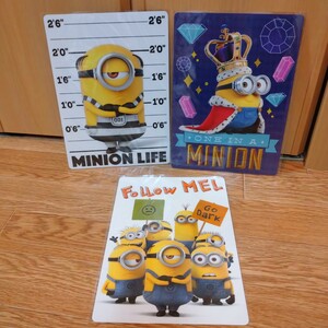 minion minions ミニオンズ ミニオン セット ボブ 文具 日本 限定 日本製 下敷き コレクション desk pad limited collection made in Japan