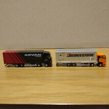 1/150 truck collection ADVAN BRIDGESTONE アドバン ブリヂストン ミニカー トラックコレクション ヨコハマタイヤ トラック minicar HINO_画像6