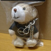 NISSAN Teddy Bear テディベア マスコット ぬいぐるみ くま キーホルダー 日産 テディ ロゴ グッズ コレクション 限定 key ring collection_画像3