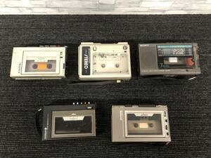 25☆カセットレコーダー　SONY/HITACHI/National/SANWA　ラジオ付きも有り　小型　カセットテープ　5台まとめ　写真追加有り