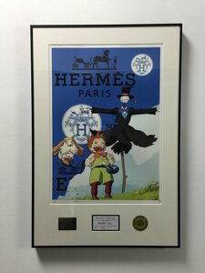 DEATH NYC 額付き 世界限定100枚 アートポスタ ハウルの動く城 マルクル エルメス Hermes 現代アート