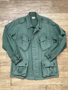 【超希少】【レアサイズ】VINTAGE ヴィンテージ US ARMY JUNGLE FATIGUE JKT 1st ジャングルファティーグ ノンリップ 米軍実物 ミリタリー