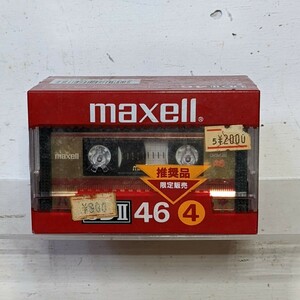 新品未開封未使用品 maxell マクセル UDⅡ UD2 46 46分 3本組 3本セット ハイポジション TYPEⅡ カセットテープ 昭和レトロ 日立マクセル