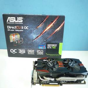 ASUS GeForce GTX780 Direct CU Ⅱ OC 3GB グラボ 箱付き ブラック エイスース 未検品 Y2024011047