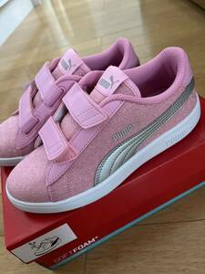 Новые кроссовки Puma 21см Pomas Mash v2 Gritz Grum Kids Girls Jurnior Shoes обувь розовые