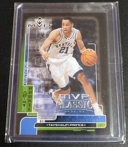 2002-03 Upper Deck MVP Classic Tayshaun Prince RC /50 ルーキーカード