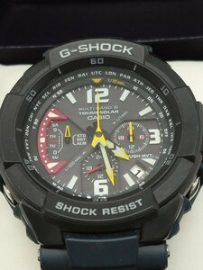 ★美品★ CASIO カシオ G-SHOCK GW-3000B グラビティマスター スカイコックピット タフソーラー 電波ソーラー マルチバンド6 ネイビー