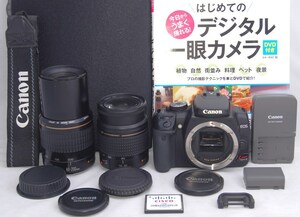 ●美品●初心者入門フルセット● Canon キャノン EOS Kiss X 純正 Wレンズセット●すぐに撮影OK●丁寧な対応で安心