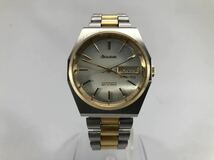 【稼働品!!】ブローバ オートマチック デュアルデイ・コンビカラー[BULOVA AUTOMATIC dual day]自動巻き式メンズ腕時計【中古品】_画像4