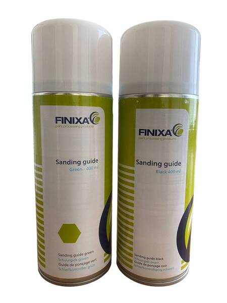 2色セット FINIXA スプレー式コントロールパウダー ブラック・フルオグリーン 各400ml TSP310・320 送料込み 鈑金塗装