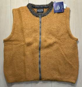 今季最終出品　ICELAND KNIT アイスランドニット MADE IN ICELAND ベスト ジップアップ 毛足長めウール 90s ヴィンテージ TENTH MOUNTAIN