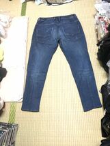 【DIESEL KROOLEY-NE JOGG JEANS 0807T】ディーゼル ジョグジーンズ スウェット デニム パンツ 32 インディゴ 美品_画像3