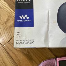 SONY ウォークマン Sシリーズ 8GB スピーカー付 ライトピンク NW-S764K WALKMAN _画像2