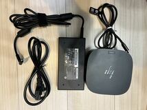 HP USB-C ドック G5 120W (L字ACアダプタHSTNN-CA25新品付きですぐ使える)_画像1