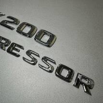 ■送料別/同梱可■ 現車取外し CLK200 KOMPRESSOR 純正 エンブレム 現状渡し DBA-209341 2008年式 コンプレッサー ロゴ メルセデス ベンツ_画像4