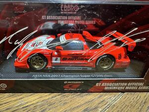 エブロ 1/43 ARTA NSX Super GT GT500 2007 Series Champion ラルフ・ファーマン 伊藤大輔 ホンダ スーパーGT EBBRO