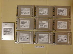 管理番号　T-01023 / SSD / TOSHIBA / 10個セット / 2.5インチ / 128GB / データ消去済み / ゆうパック発送 / 60サイズ / ジャンク扱い