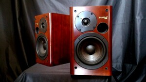 ONKYO D-202AⅡ LTD オンキヨー 高音質２Wayスピーカー・除菌クリーニング品♪エッジ交換♪最高級艶出しWAX処理【艶音】