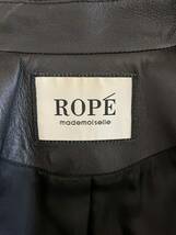 レディース ROP ロペ ライダース ジャケット ブラック 黒 羊革 ラムレザー ROPE_画像5