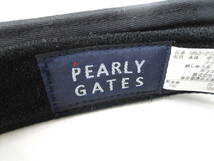 スポーツ祭 パーリーゲイツ PEARLY GATES サンバイザー ブラック ハート 汚れ有 ゴルフ用品 中古品_画像4