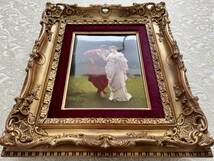 KPM真作 19世紀ドイツ 手描き陶板画 春の愛_画像2