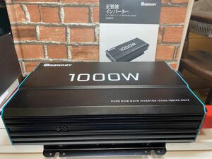 Renogy 1000W 純正弦波 インバーター DC12V直流をAC100Vに変換 60HZ 太陽光発電 災害対策 地震停電 防災予備品 車中泊 船 非常用