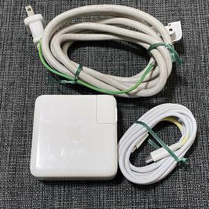  延長コード付【動作OK】Apple 純正 61W USB Type-C Power Adapter A1947 MacBook ACアダプター 動作品