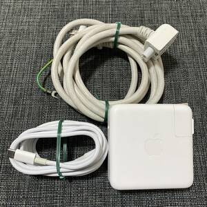 延長コード付【動作OK☆彡】Apple 純正 61W USB Type-C Power Adapter A1947 MacBook ACアダプター 動作品