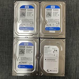 【注意判定】WD Blue SEAGATE 3.5 S-ATA(SATA) 1TB×4 (合計4TB）ハードディスク HD