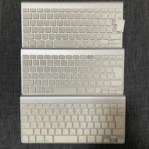 1000円スタート♪3台 Apple Wireless Keyboard A1314 ワイヤレスキーボード /日本語/動作未確認