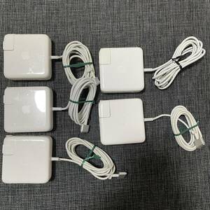 1000円スタート♪ 5個【動作品】Apple 純正 45W MagSafe 2 Power Adapter A1436 MacBook ACアダプター 1個断線 