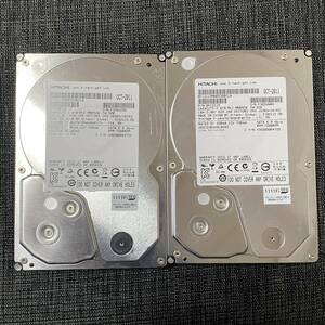  2台【正常/動作確認済】HITACHI HDS723020BLA642 3.5 S-ATA(SATA) 2TB（2000GB）×2 計4TB ハードディスク HDD